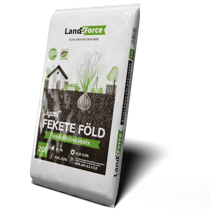 LandForce Általános földkeverék Fekete Föld 20 l