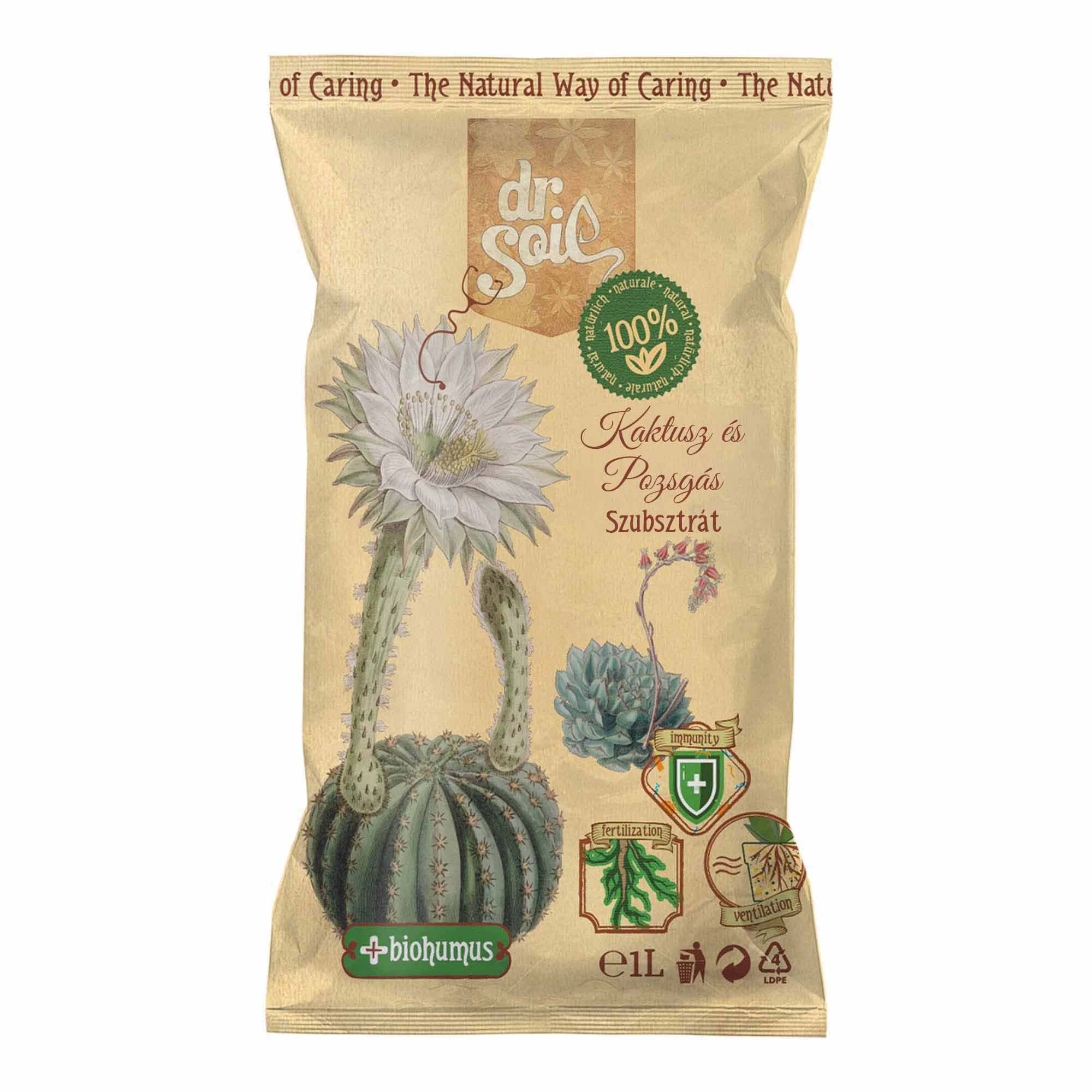 Dr.Soil kaktusz és pozsgás szubsztrát 1 l